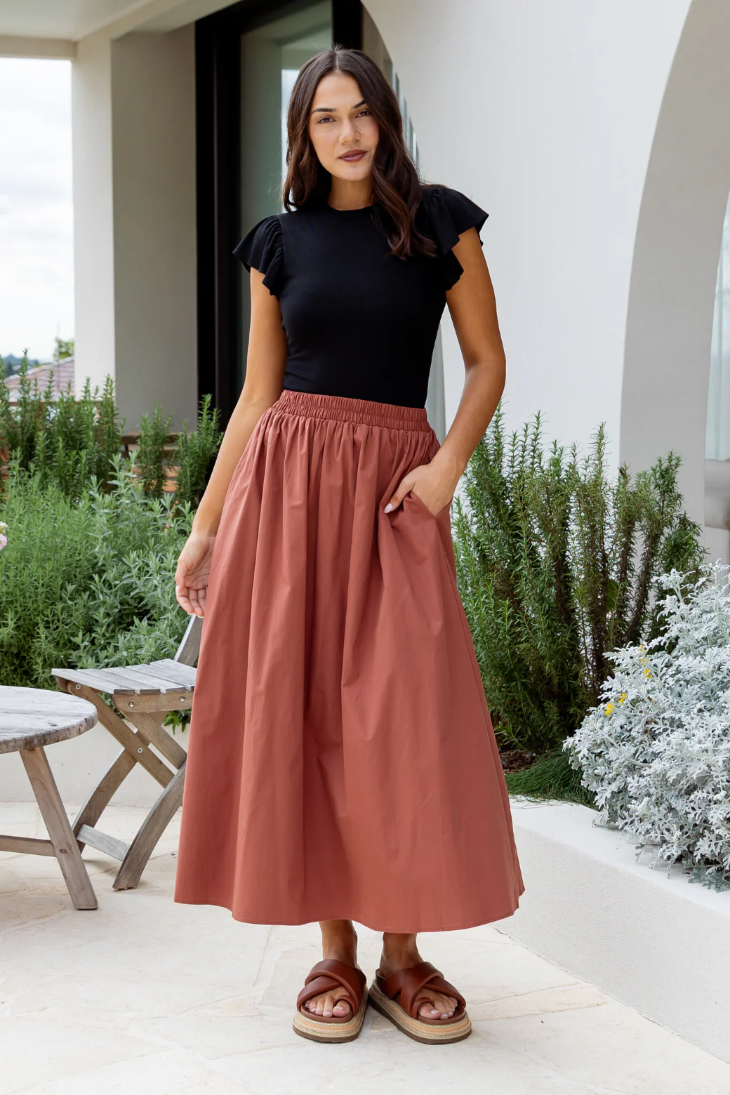 Agnes Frill Tank Black - Image 3