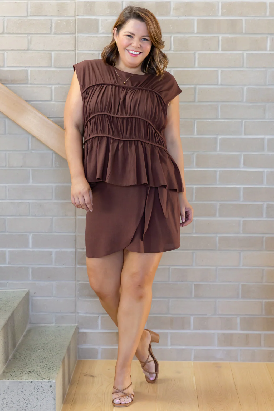 Final Sale | Alysha Skort Chocolate - Image 6