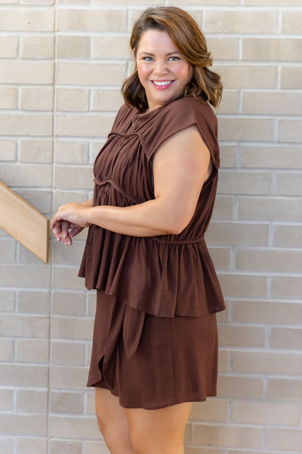 Final Sale | Alysha Skort Chocolate - Image 8