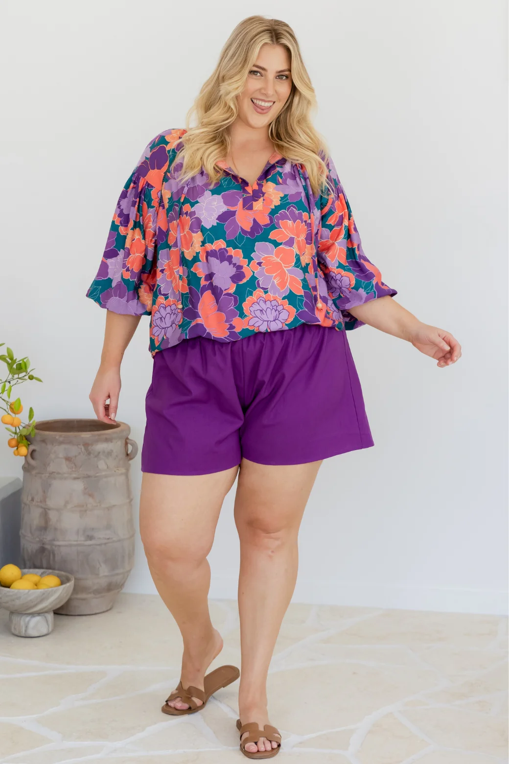 Final Sale | Angela Blouse Milan Floral Print - Image 8