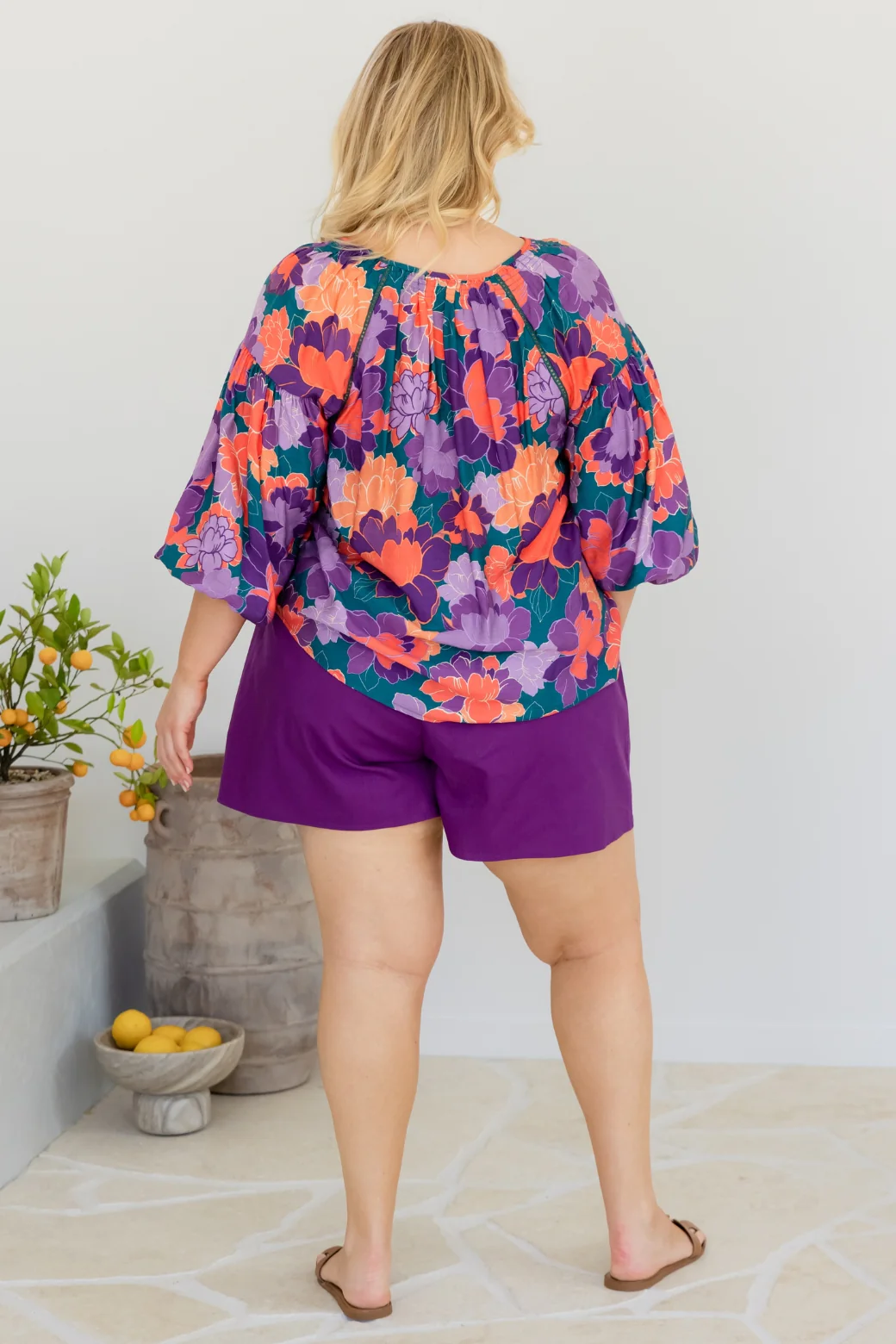 Final Sale | Angela Blouse Milan Floral Print - Image 9