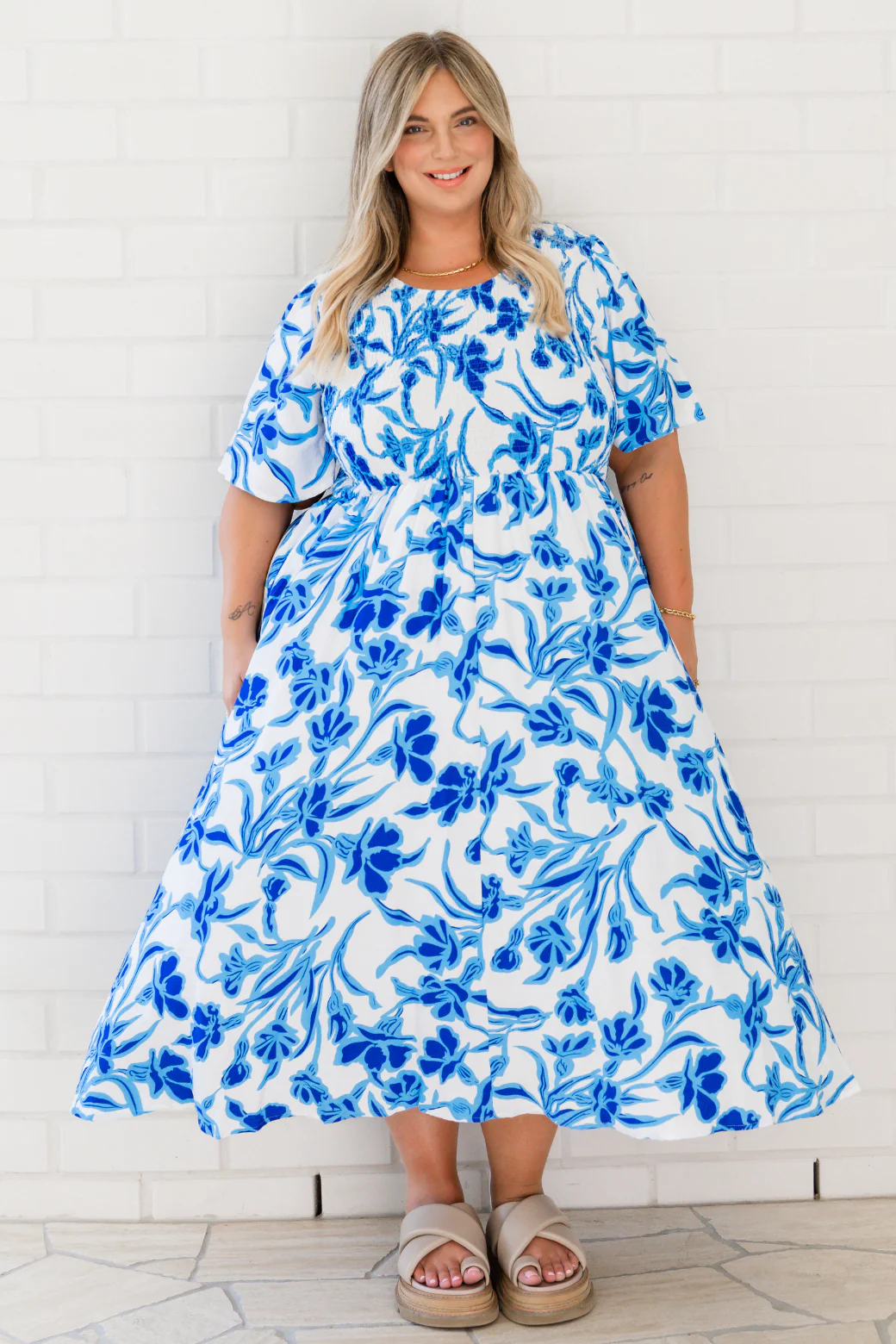 Annalee Midi Dress Hudson Print - Image 3