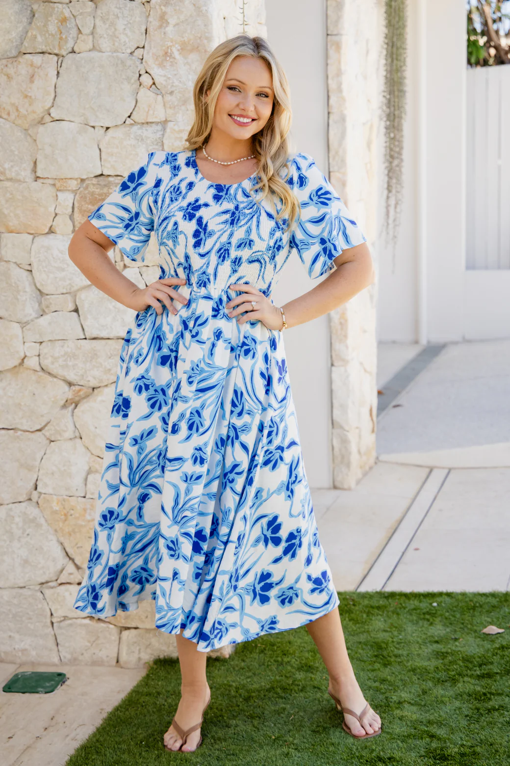 Annalee Midi Dress Hudson Print - Image 6