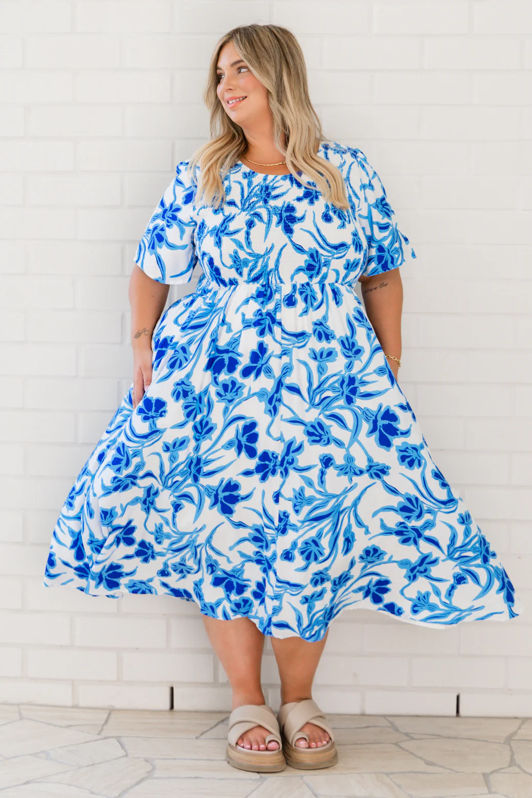Annalee Midi Dress Hudson Print - Image 7