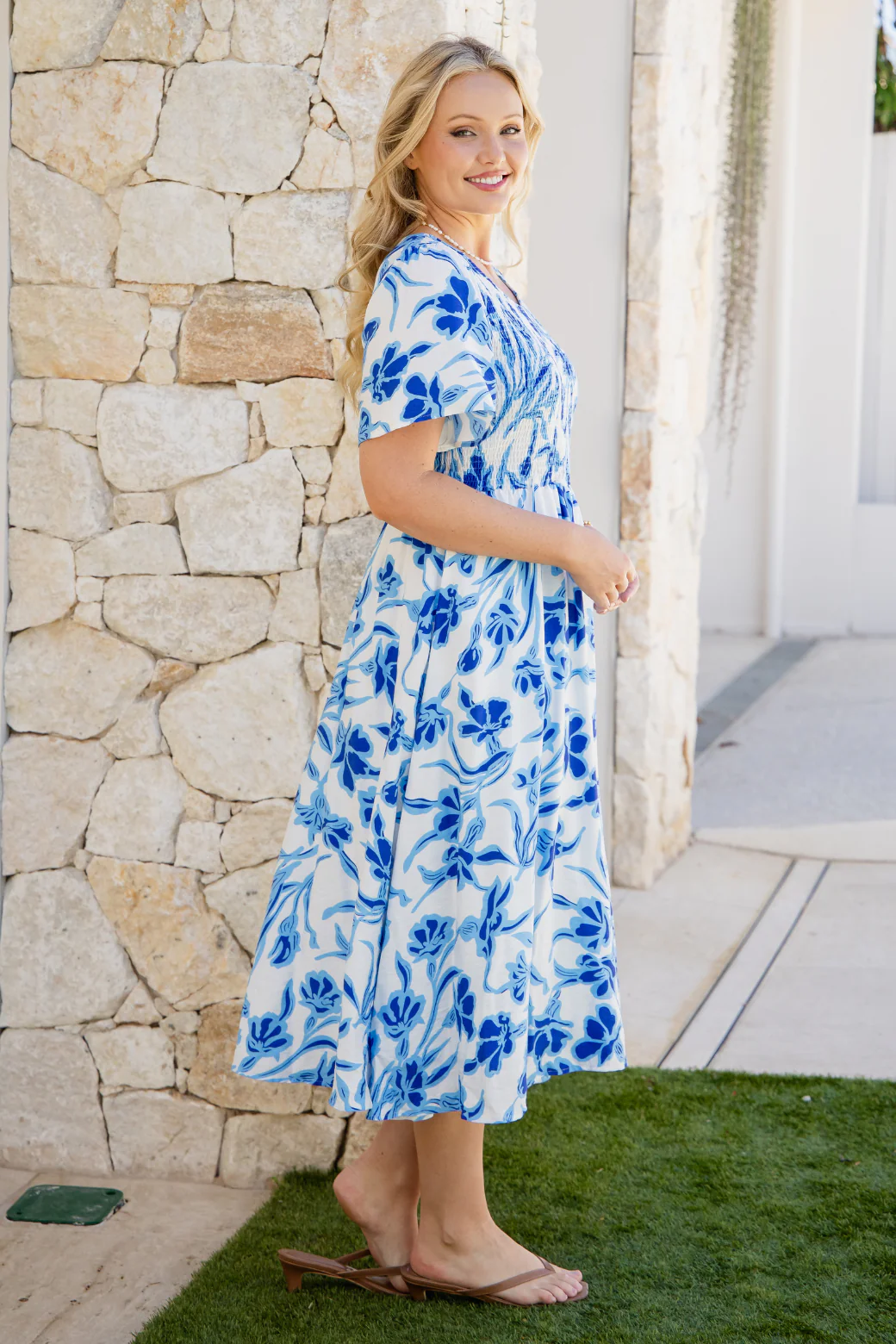 Annalee Midi Dress Hudson Print - Image 8