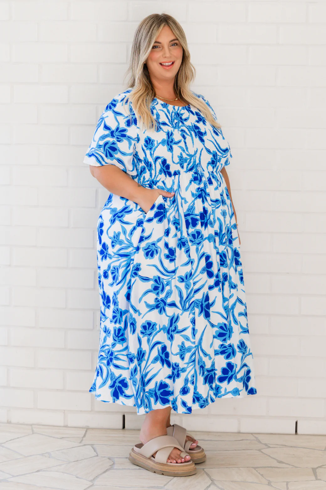 Annalee Midi Dress Hudson Print - Image 9