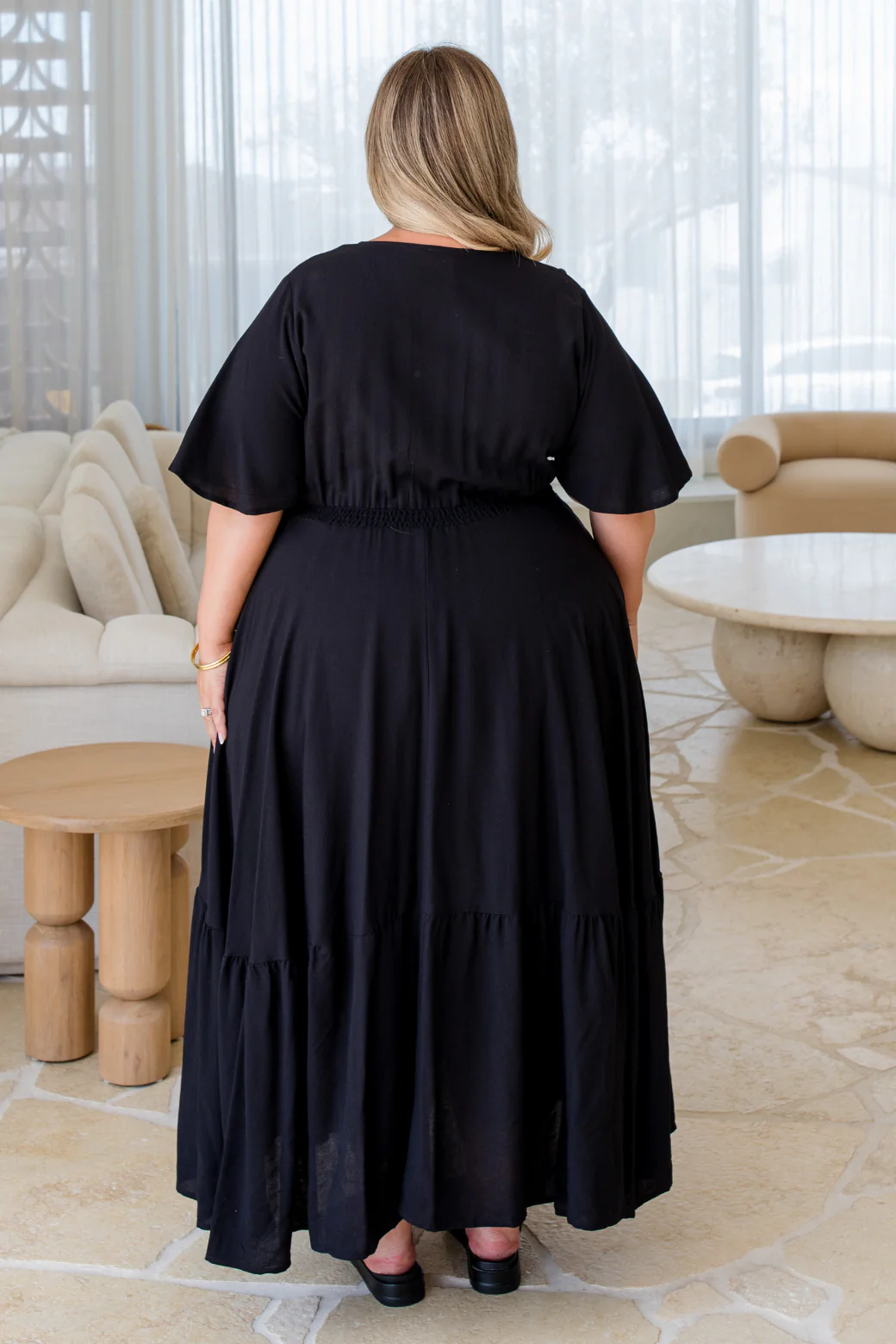 Benni Midi Dress Black - Image 10
