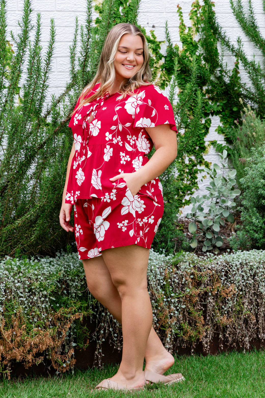 Bonita Top Miley Print Red - Image 6