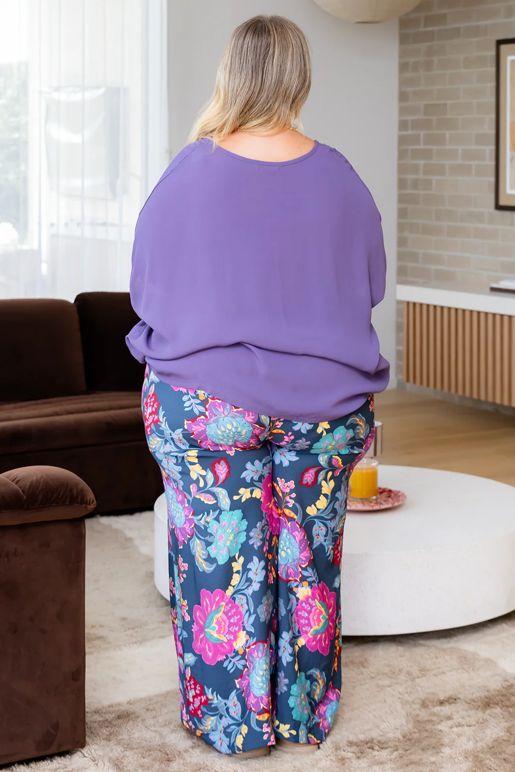 Brodie Drape Top Dusk Purple - Image 10