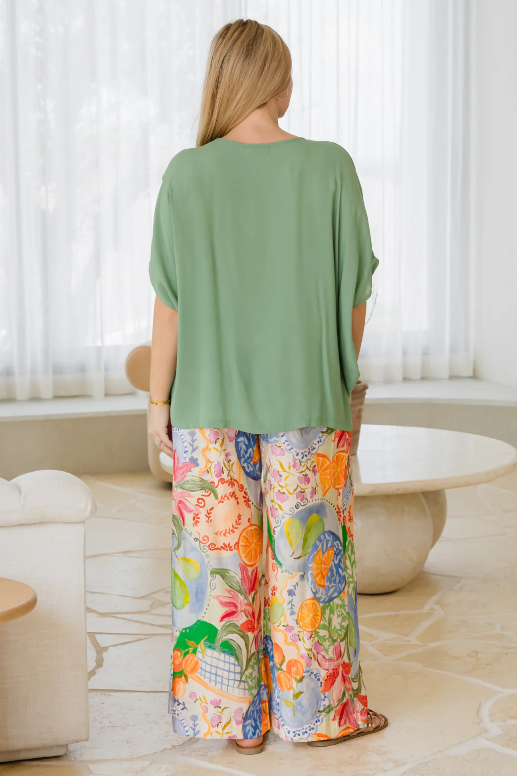 Brodie Drape Top Pistachio - Image 5