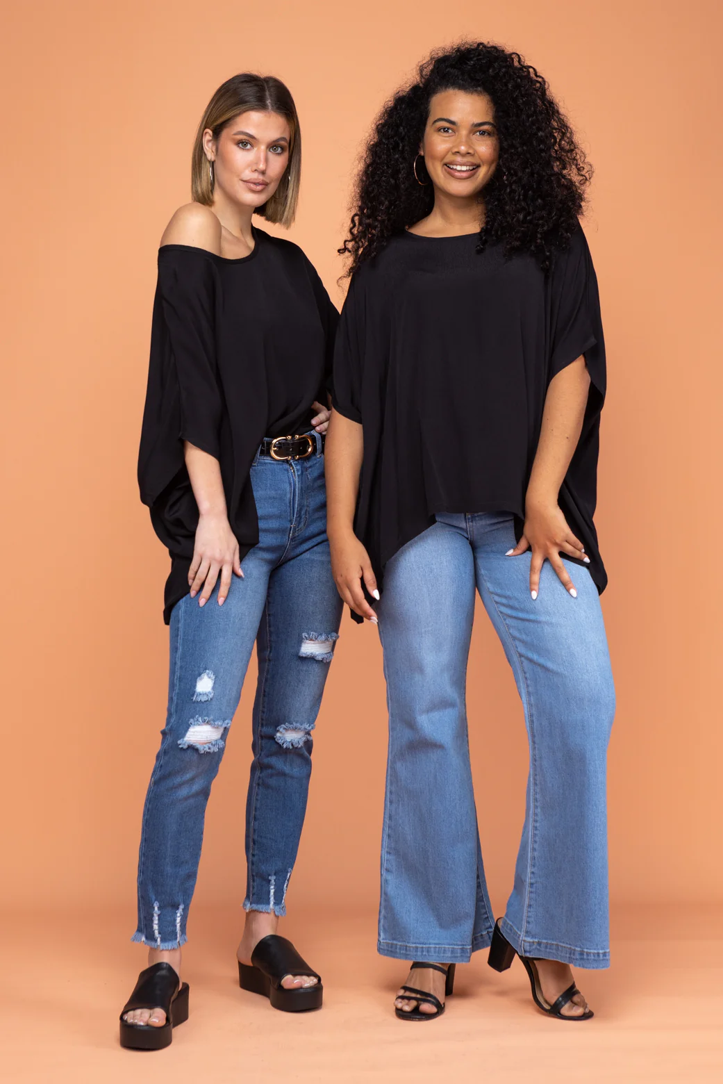 Brodie Drape Top Black - Image 7