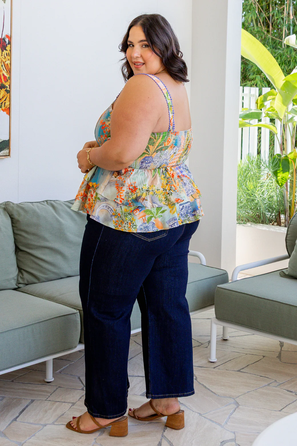 Final Sale | Caterina Top Como Print - Image 8