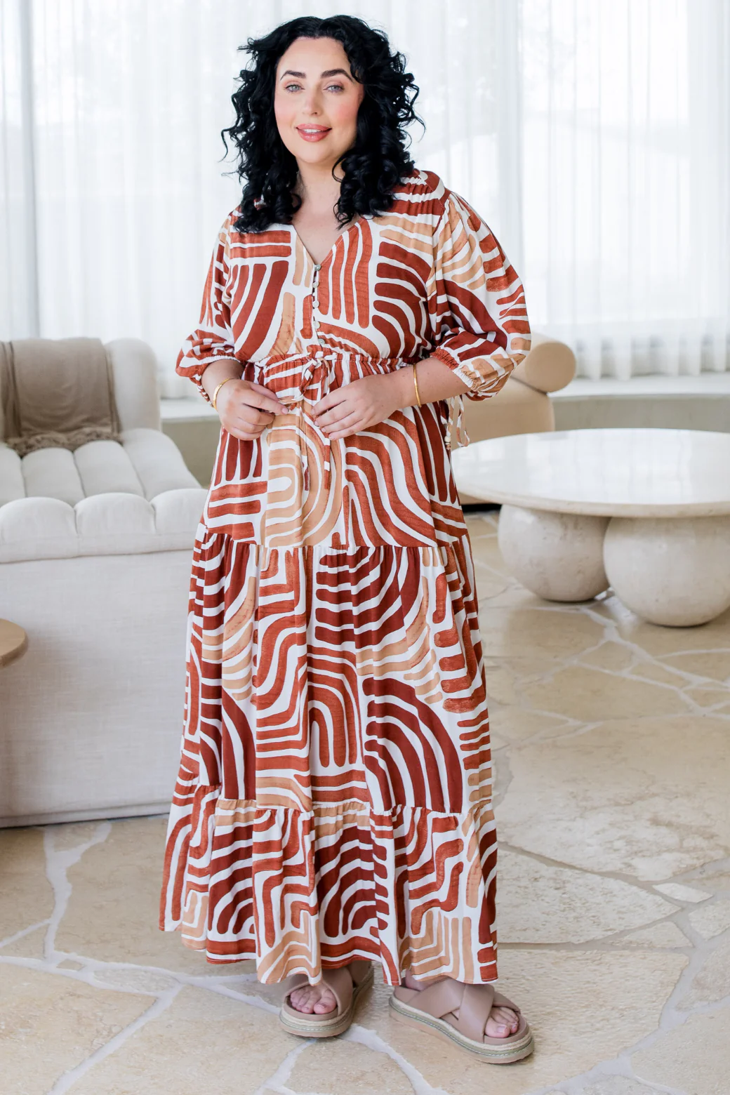Cody Maxi Dress Mirage Print - Image 9
