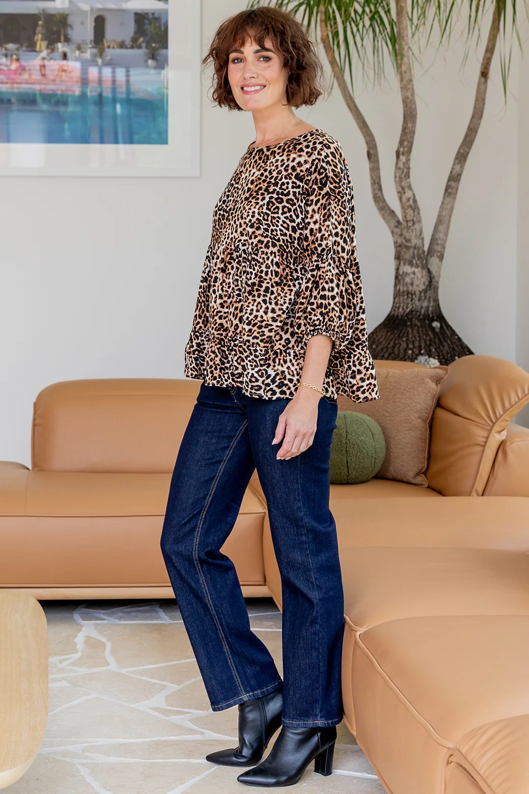 Daisy Babydoll Top Leopard Print - Image 8
