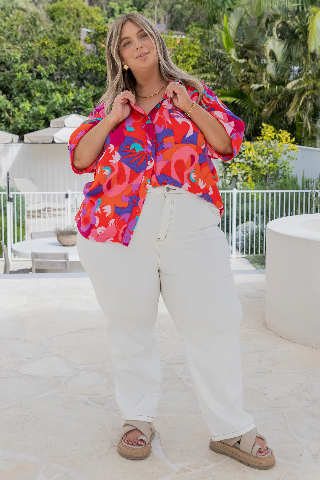 Final Sale | Delta Shirt Crimson Sunset - Image 4