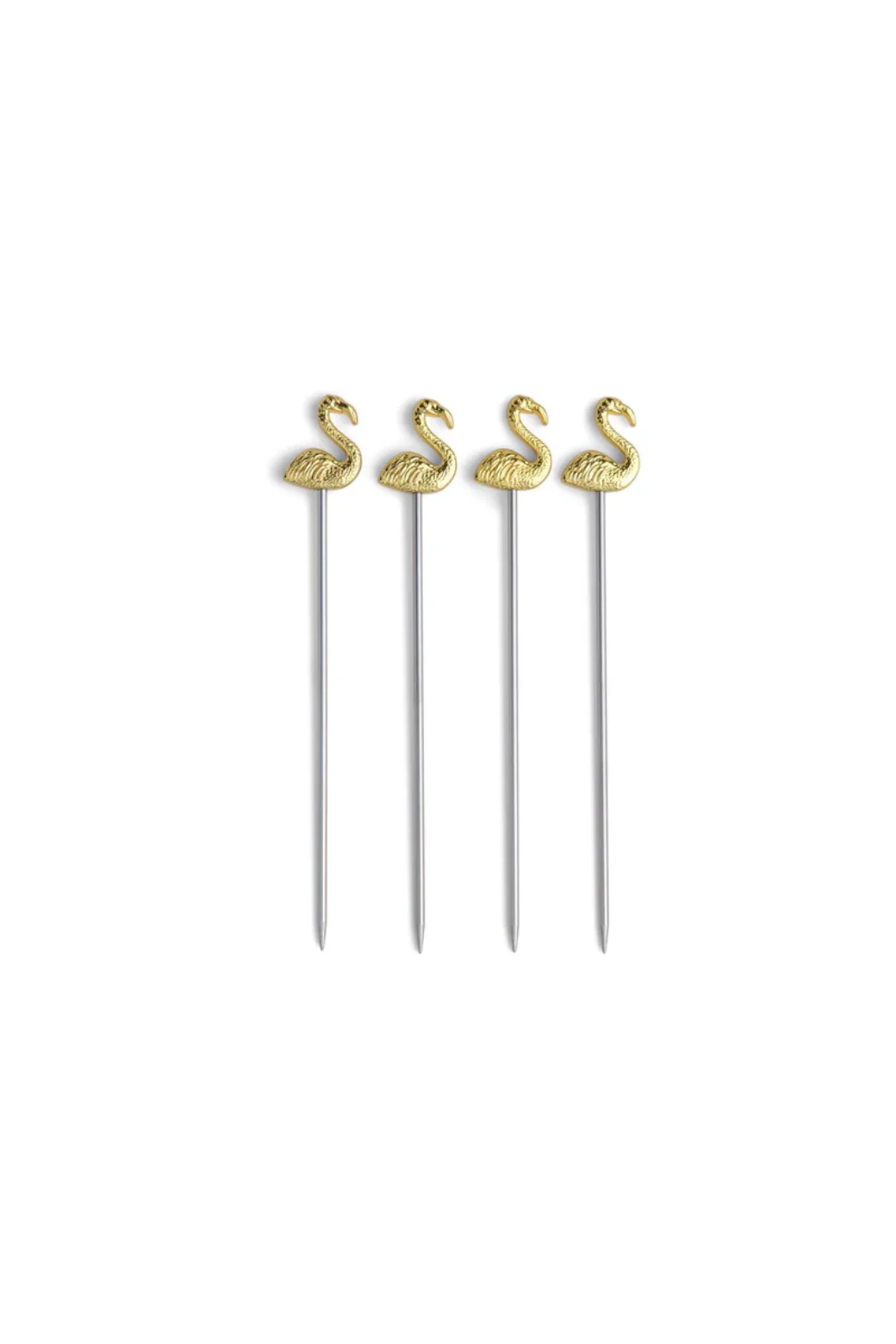 Designworks Collective Lily Flamingo Cocktail Picks 4pk - Image 2