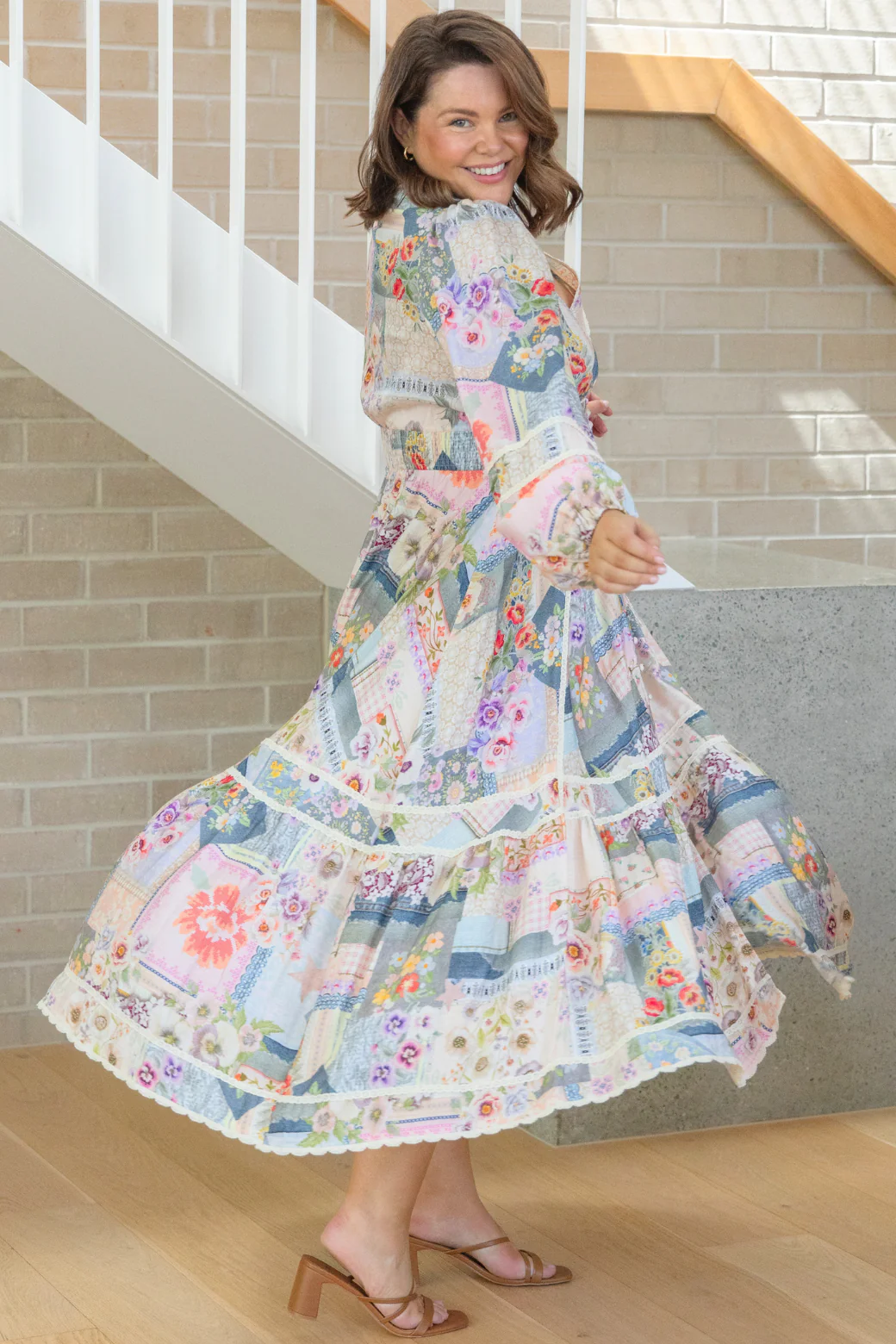 Elouise Maxi Dress Francesca Print - Image 9