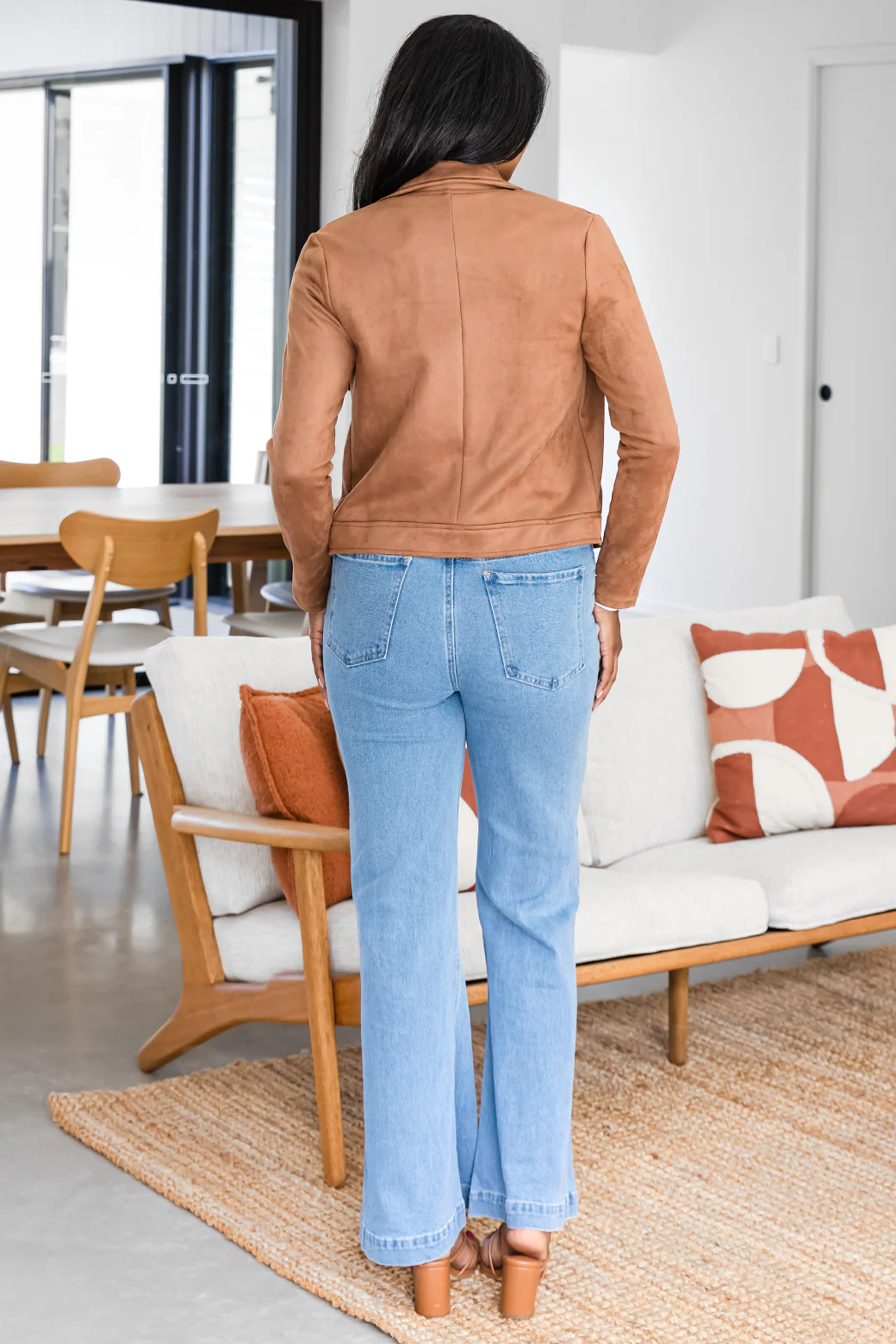 Emilia Moto Jacket Tan - Image 10