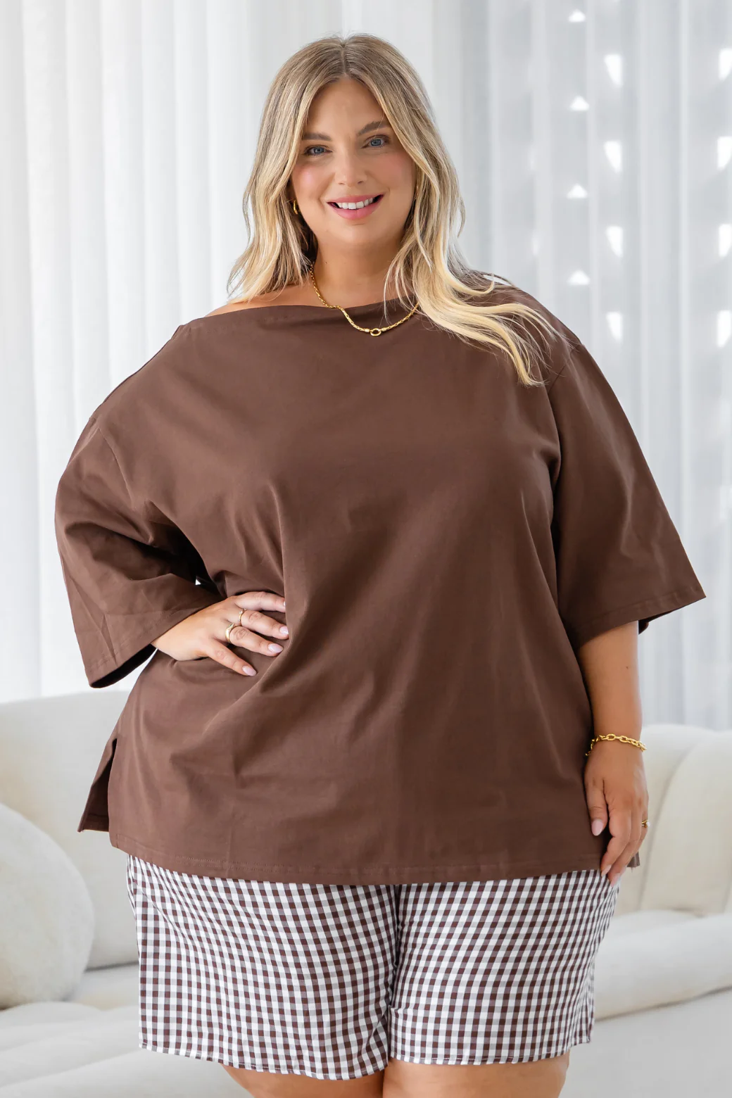 Hayley Tshirt Choc - Image 6