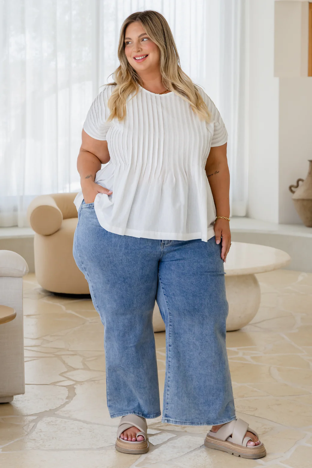 Honor Pleated Top - Image 4