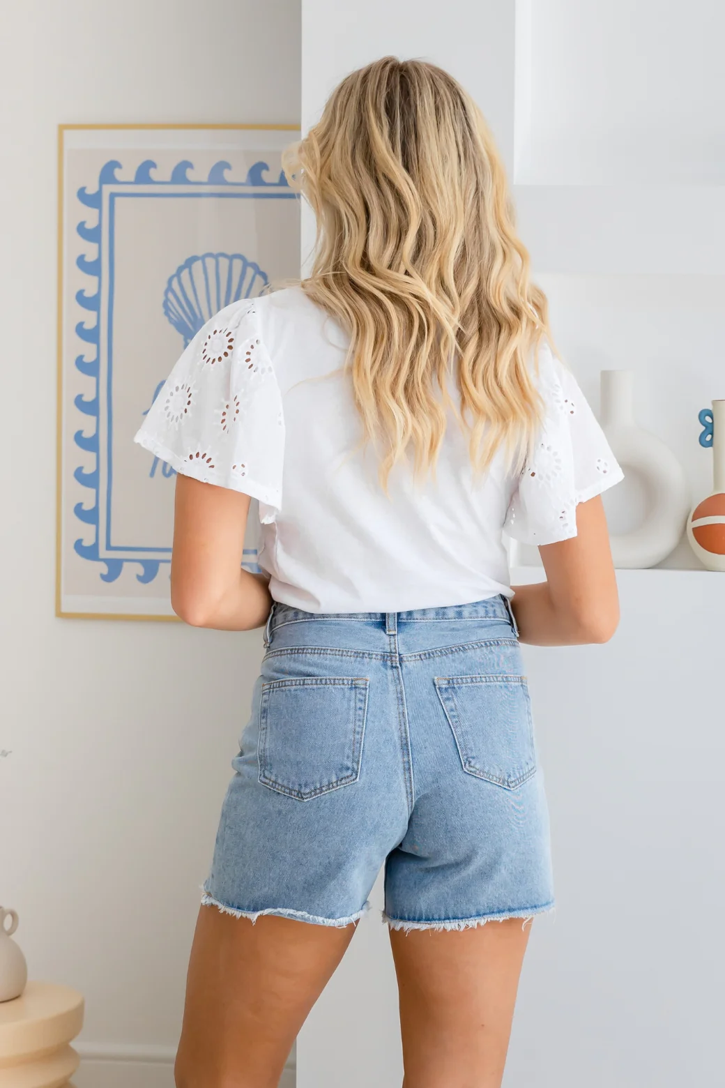 Final Sale l Juno Denim Shorts Washed Indigo - Image 5