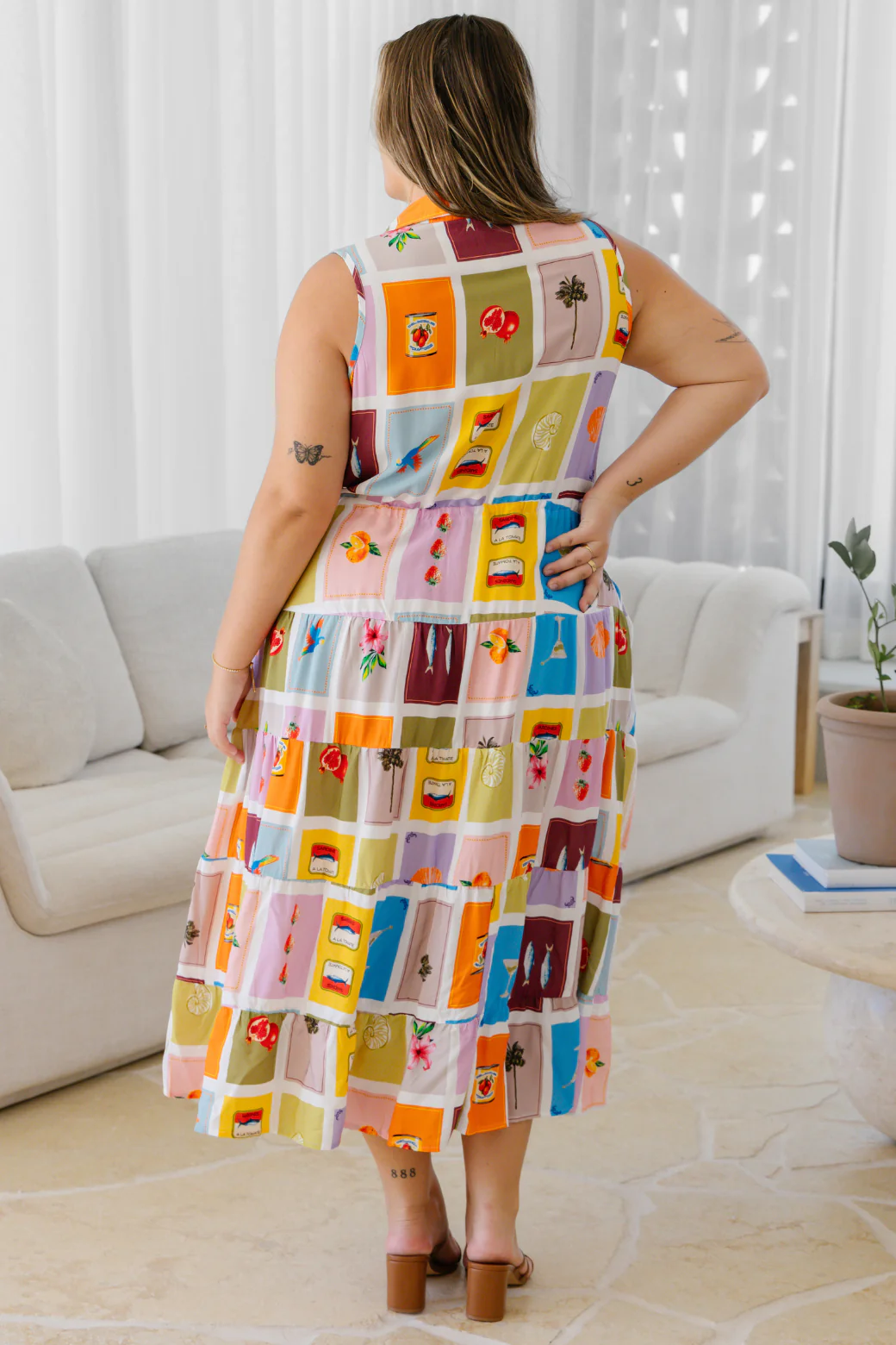 Kathy Midi Dress Coastal Bliss - Image 7