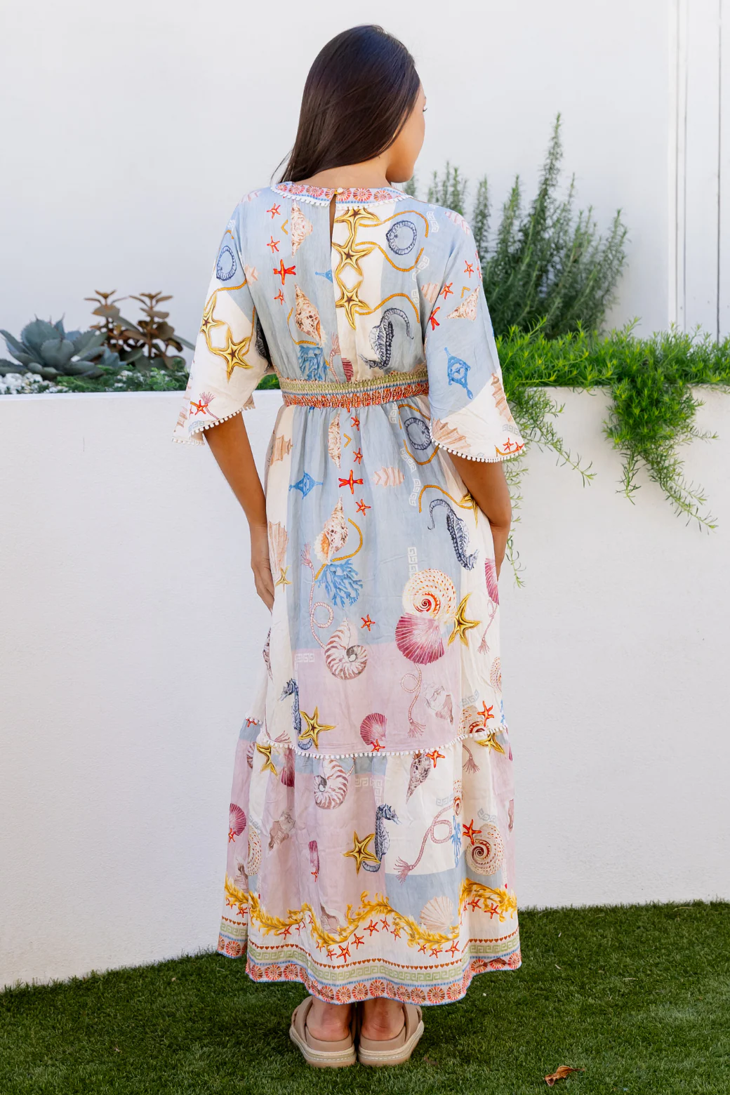 Final Sale | Keira Maxi Dress Ocean Queen Print - Image 5