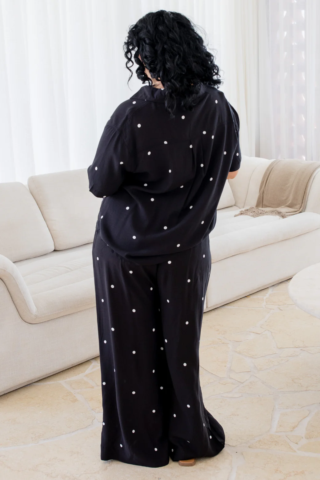 LaBrea Shirt Black White Mini Spot - Image 5