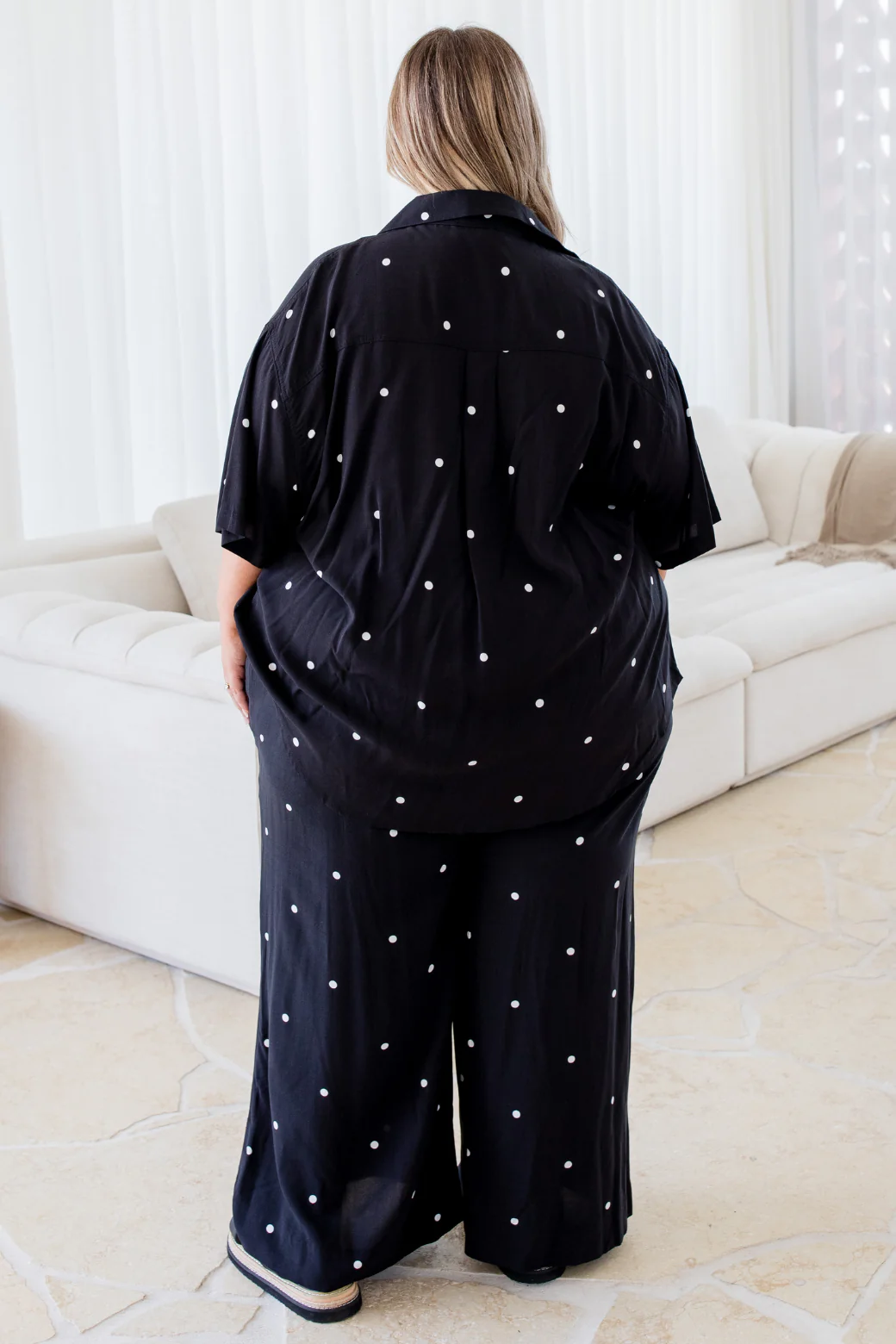 LaBrea Shirt Black White Mini Spot - Image 9