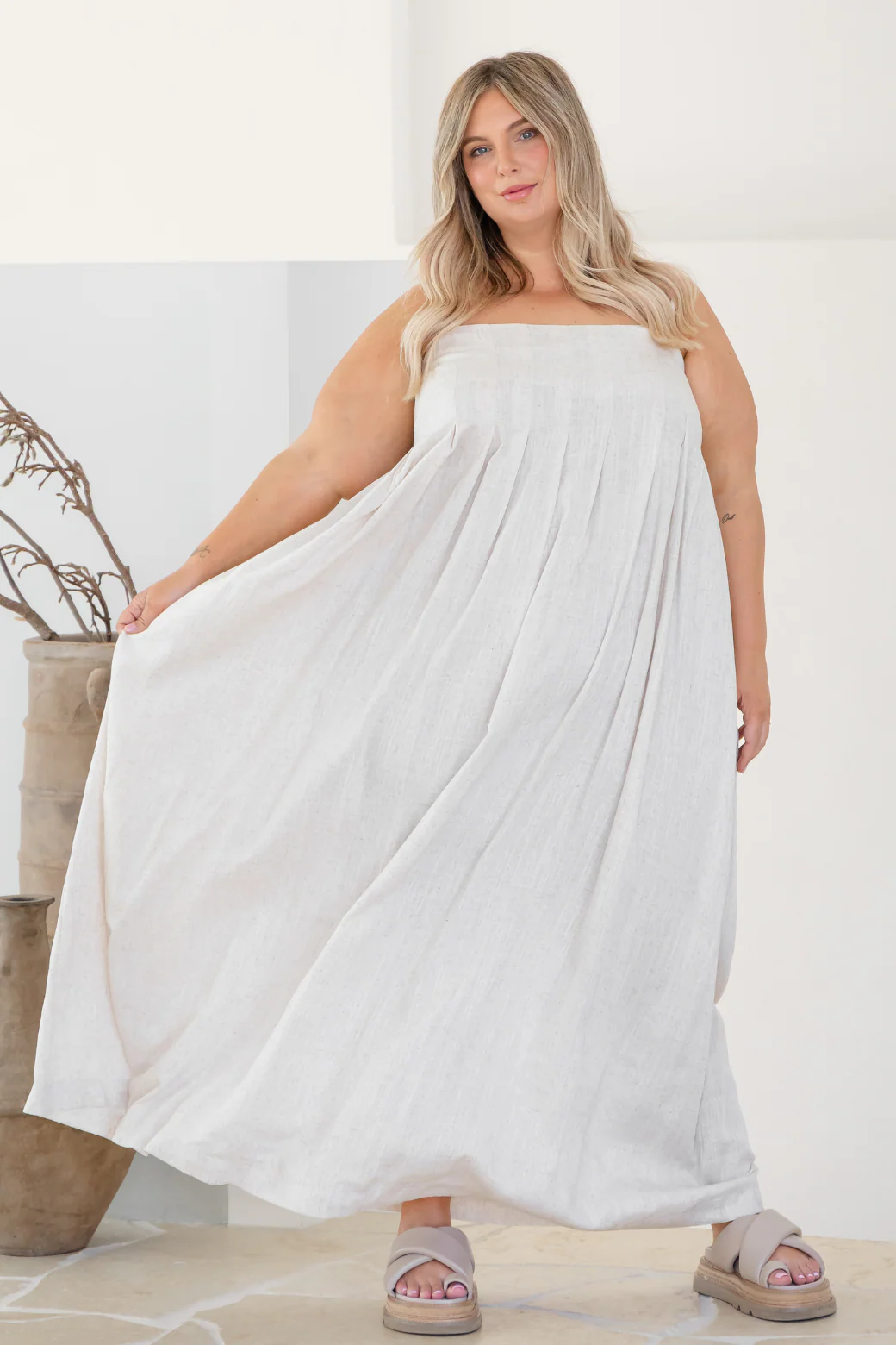 Final Sale | Lara Maxi Dress Beige