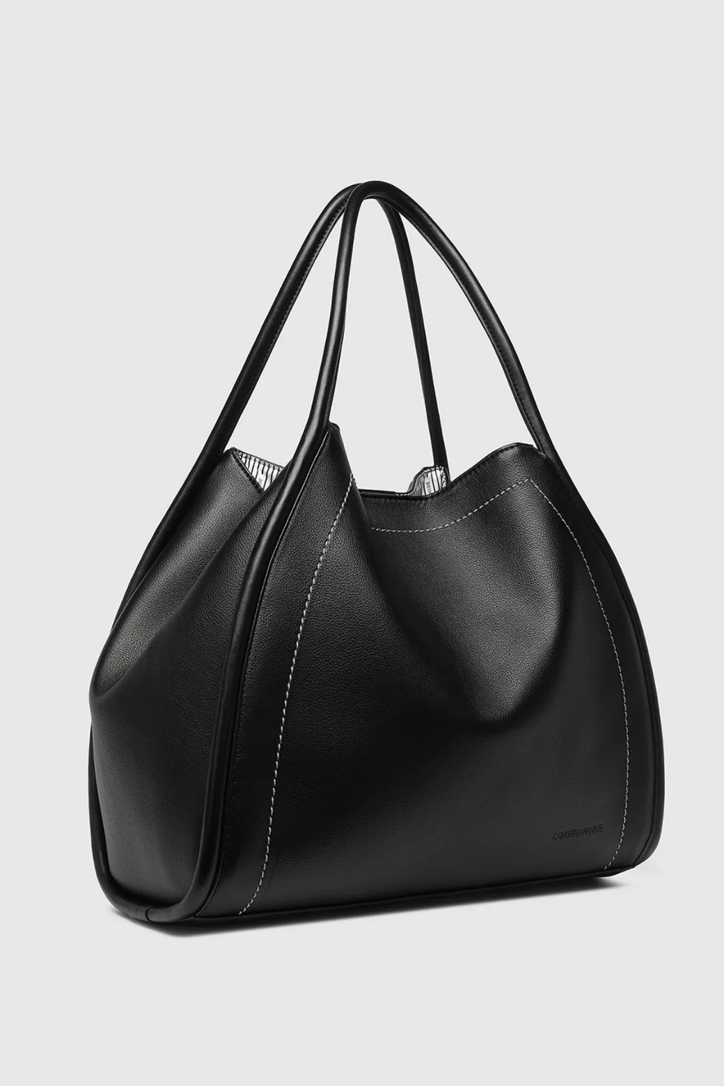 Louenhide Sutton Shoulder Bag Black Vegan Leather - Image 3