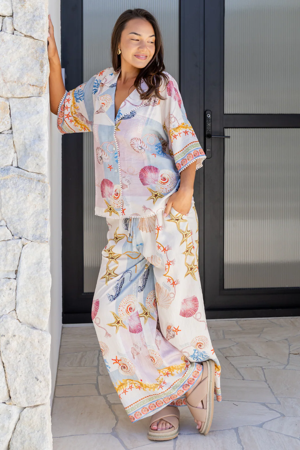 Final Sale | Molly Shirt Ocean Queen Print - Image 8