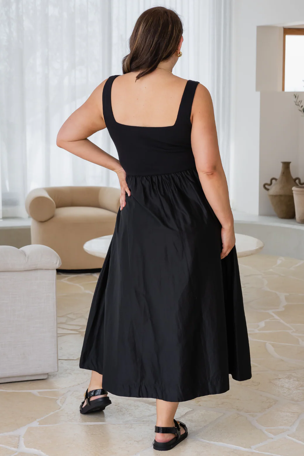 Odette Tank Maxi Dress Black - Image 10
