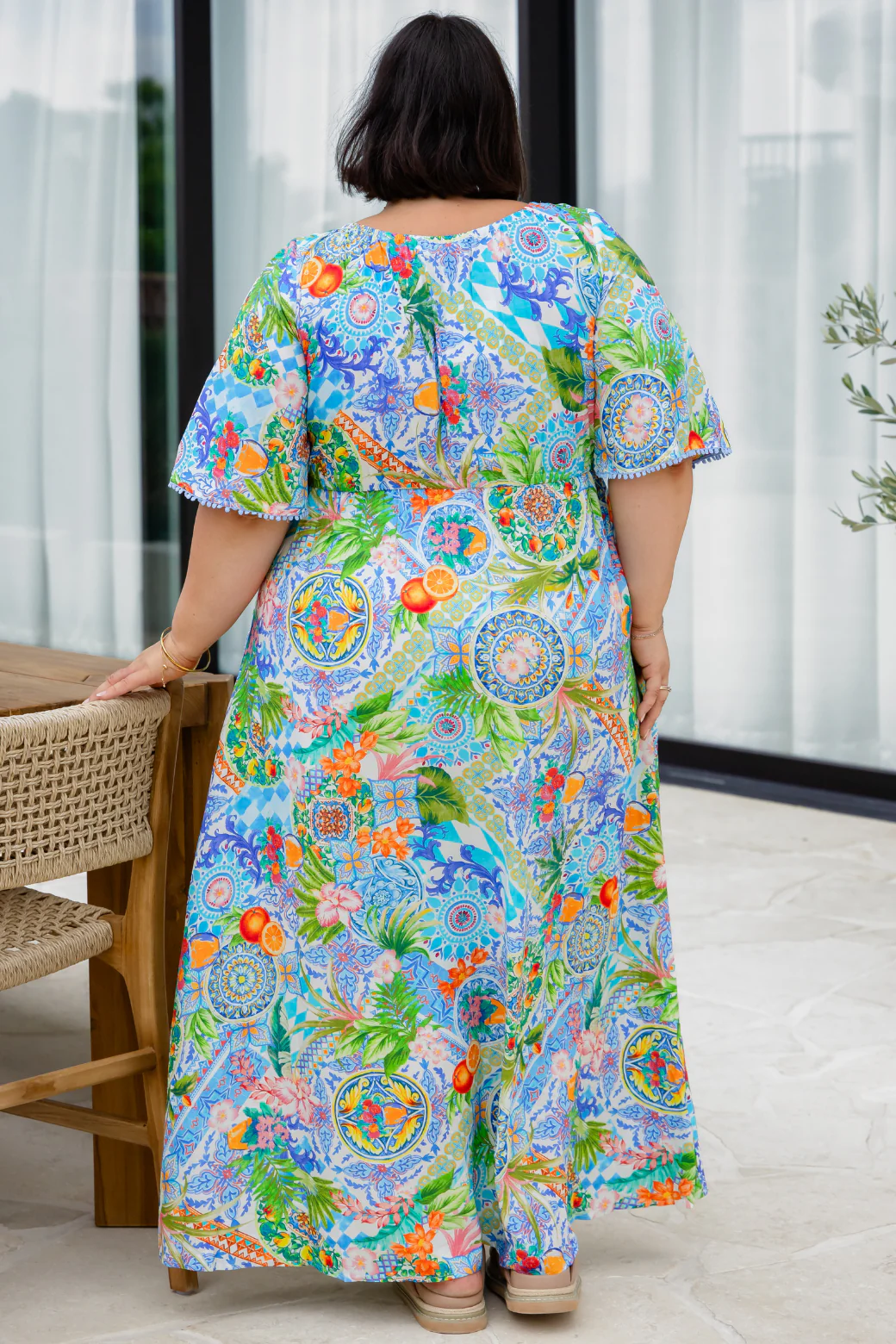 Peta Maxi Dress Amalfi Print - Image 6