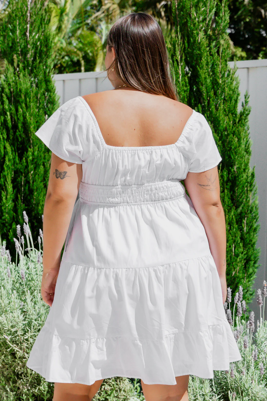Rebecca Dress White - Image 8