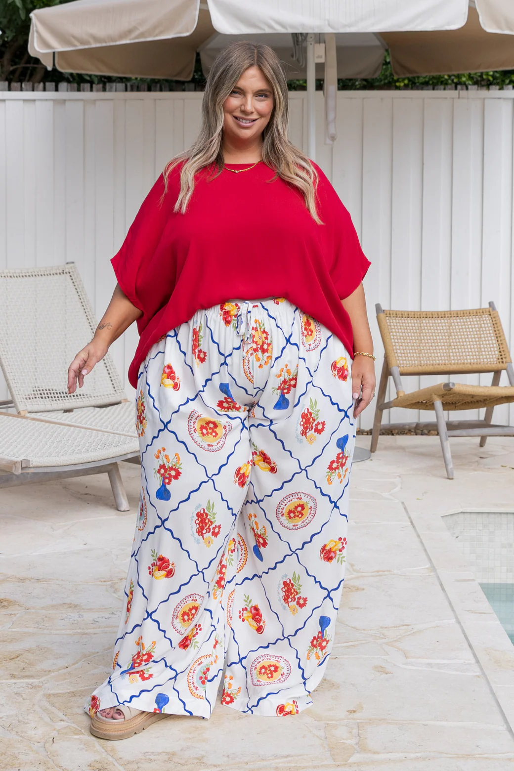 Final Sale | Sandrine Pant Picnic Print - Image 6