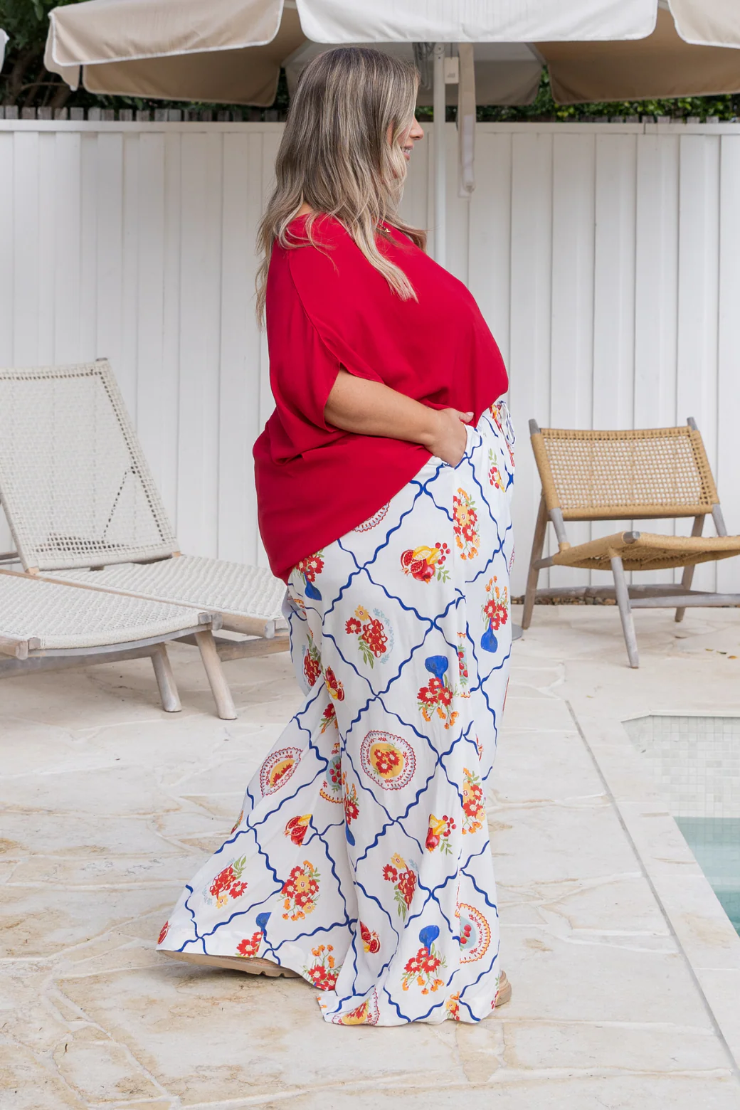 Final Sale | Sandrine Pant Picnic Print - Image 8