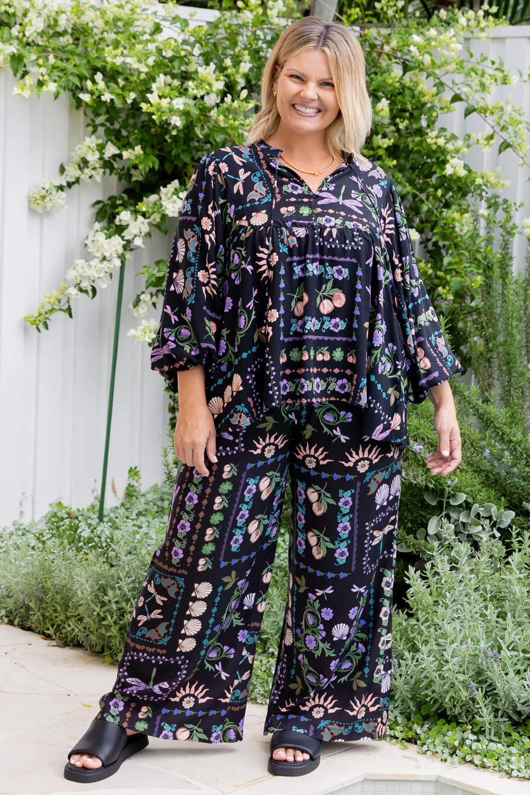 Final Sale | Scout Smock Top La Belle Print - Image 4