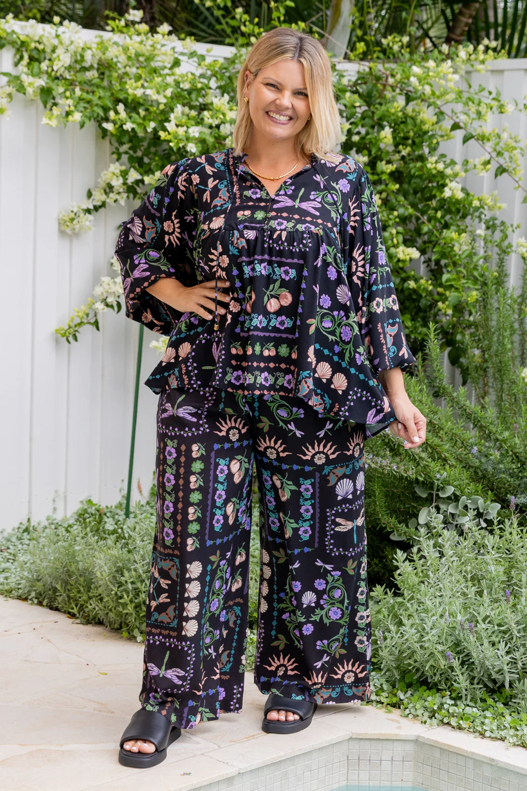 Final Sale | Scout Smock Top La Belle Print - Image 6