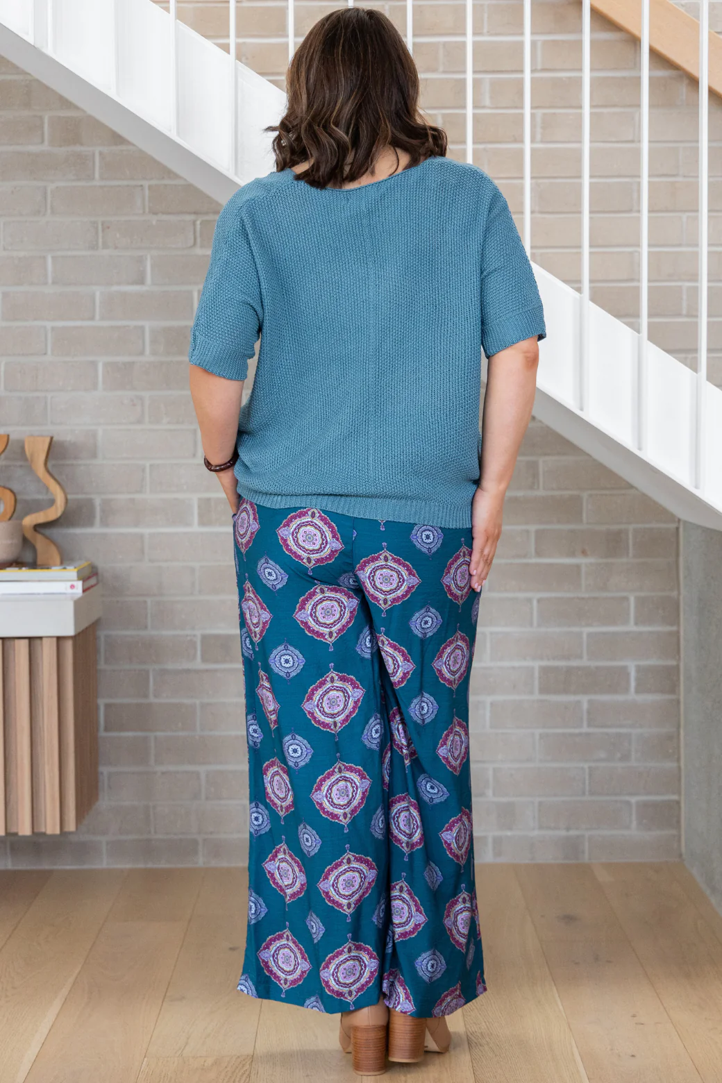 Tate Knit Top Teal - Image 6