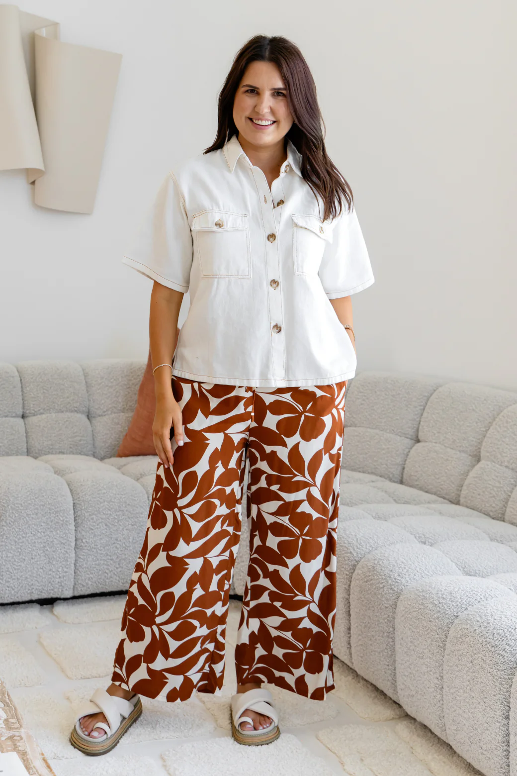 Tina Denim Shirt Off White - Image 6