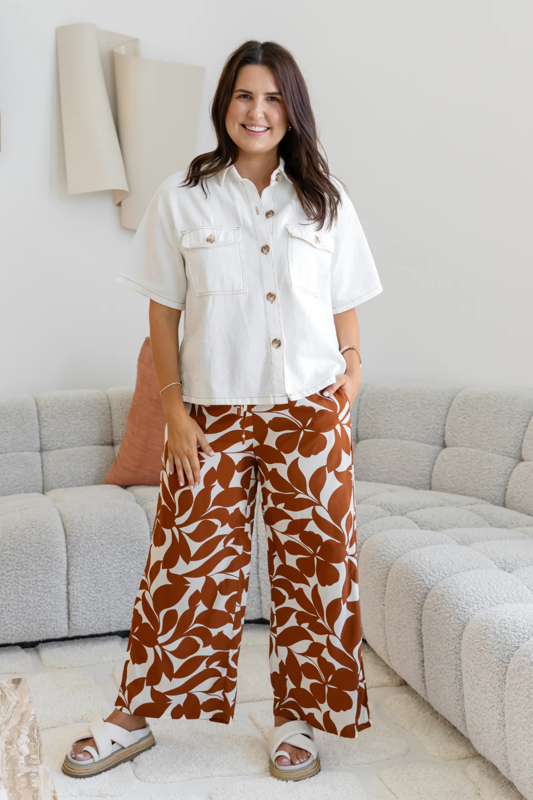 Tina Denim Shirt Off White - Image 7