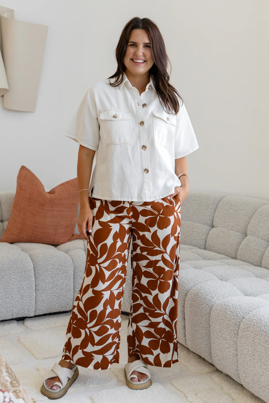 Tina Denim Shirt Off White - Image 8