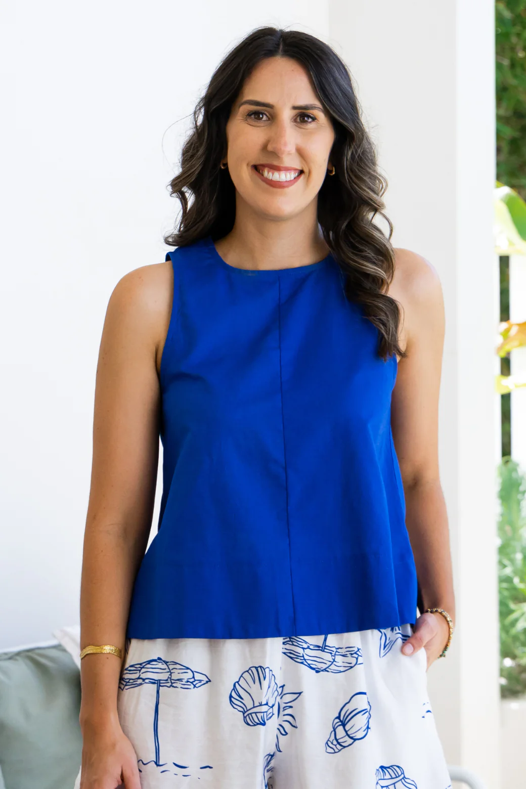 Trudy Shell Top Deep Blue - Image 2