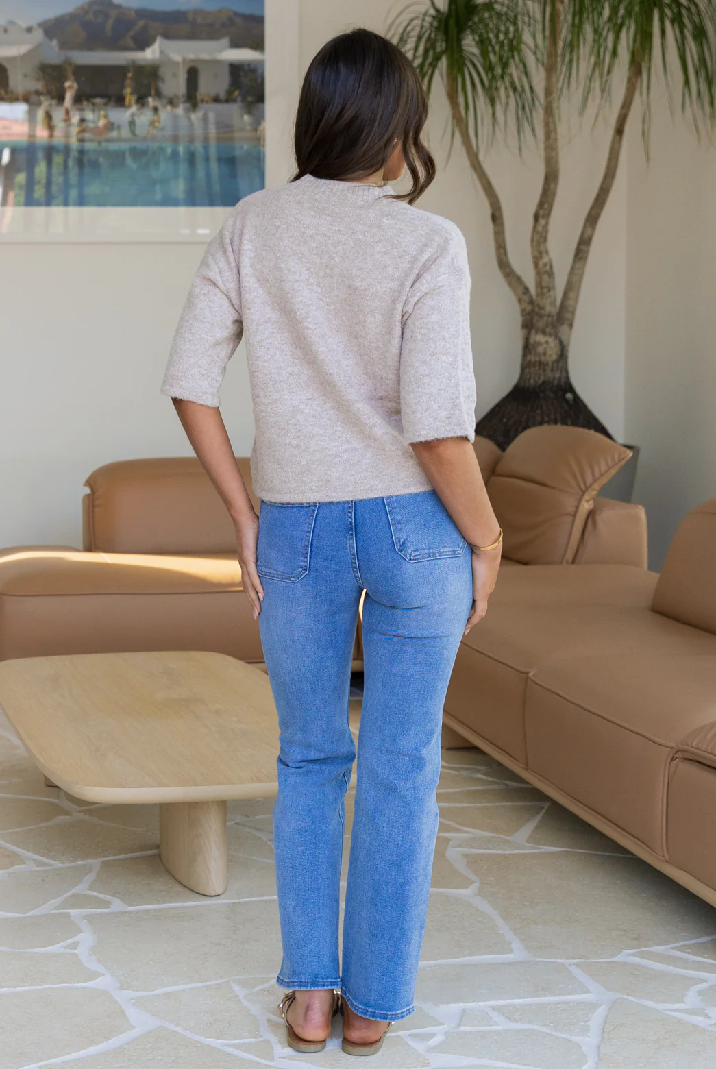 Tyler Cardigan Taupe - Image 5