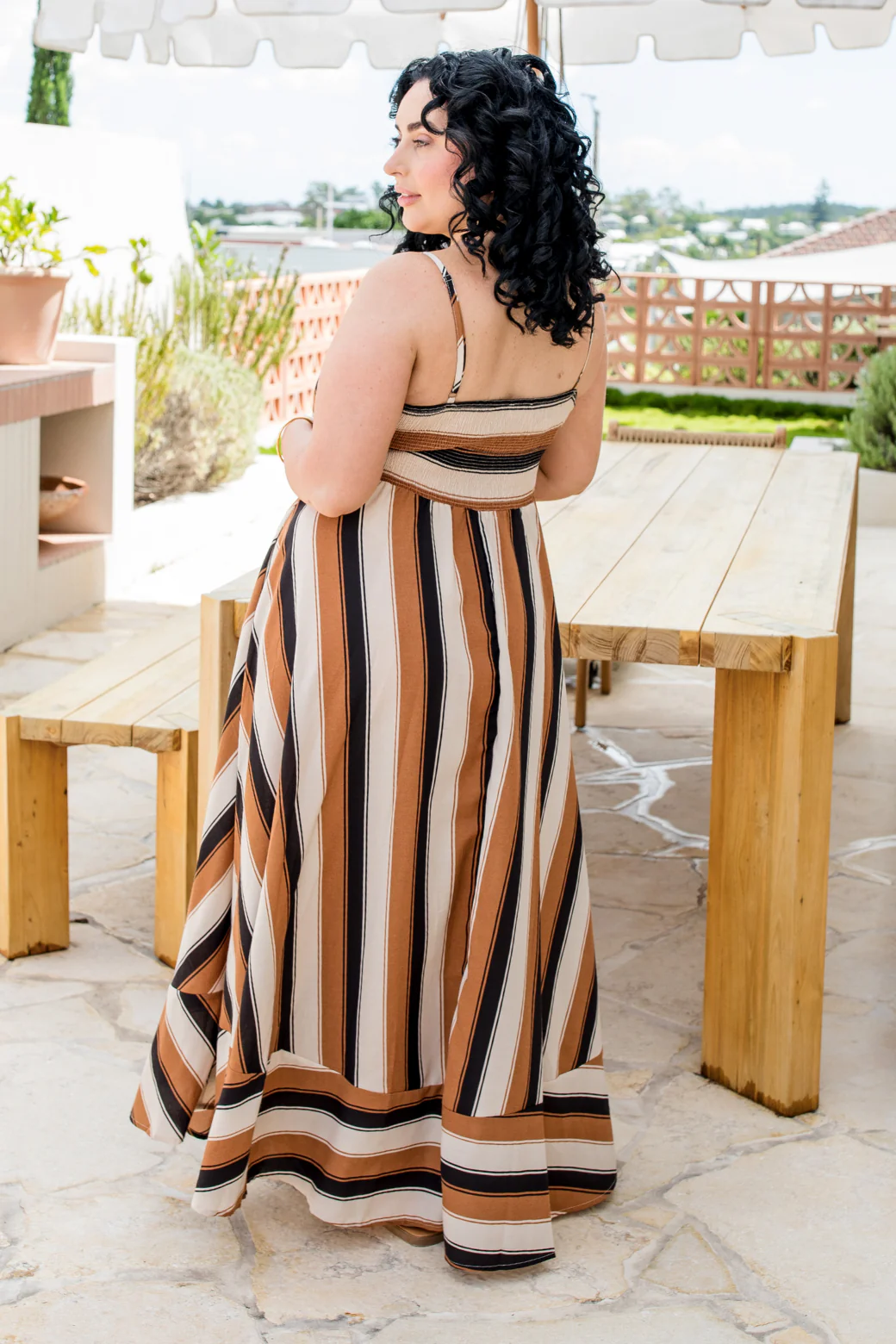 Final Sale | Xanthe Maxi Dress Cabana Stripe - Image 11