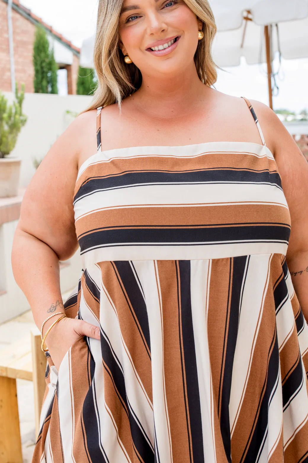 Final Sale | Xanthe Maxi Dress Cabana Stripe - Image 7