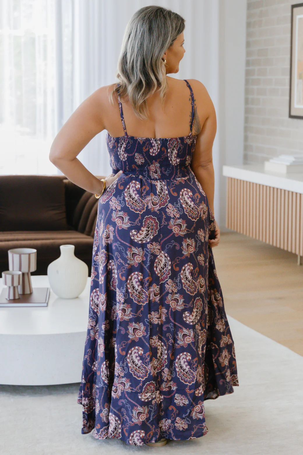 Xanthe Maxi Dress Pagonia Print Slate - Image 11