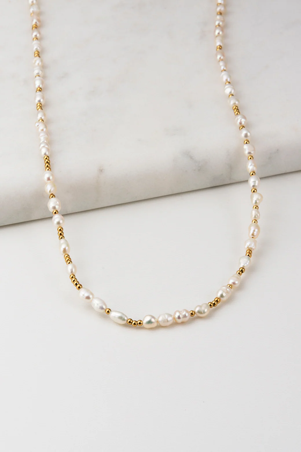 Zafino Billie Pearl Necklace Gold