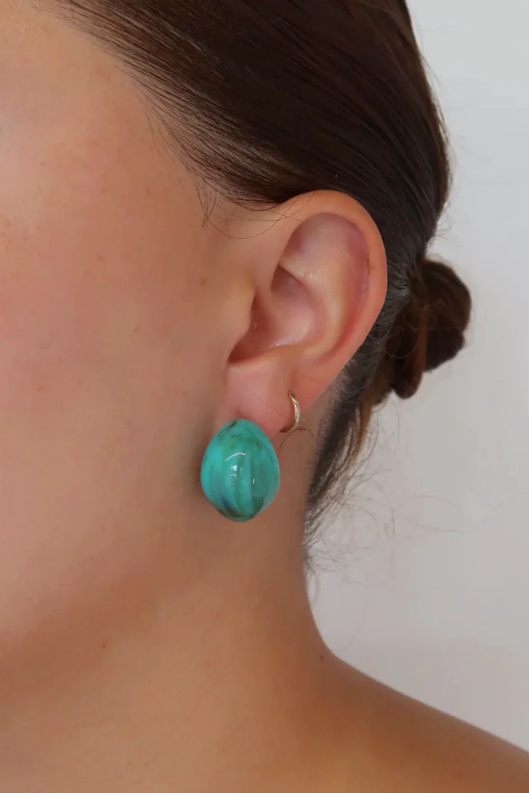 Zafino Hailey Hoops Teal - Image 2